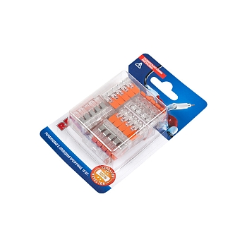 Универсальная компактная клемма СМК 221-415, 5-прoводная до 4,0 мм² (блистер 10 шт./уп.) REXANT