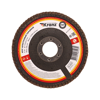 Круг лепестковый торцевой, P24, 115х22,2мм KRANZ