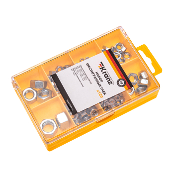 Набор шестигранных гаек (120 шт/уп) KRANZ