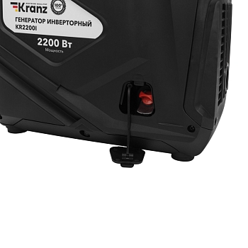 Генератор инверторный KR2200I, 2,2кВт, 230В, 4л, закрытый корпус, ручной старт KRANZ