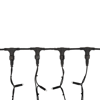 Гирлянда светодиодная Занавес 2х1,5м 360 LED ЗЕЛЕНЫЙ черный КАУЧУК IP67 постоянное свечение 230В блок в комплекте NEON-NIGHT