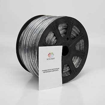 Дюралайт LED трехжильный 230В 13мм 24 LED/м МУЛЬТИ (RYGB) свечение с динамикой модуль 4м бухта 100м NEON-NIGHT Эконом