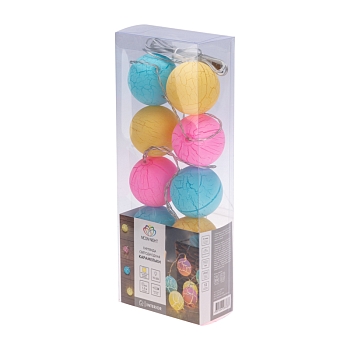 Гирлянда светодиодная Карамельки 1,5 м, 10 LED, прозрачный ПВХ, теплый белый, питание USB NEON-NIGHT