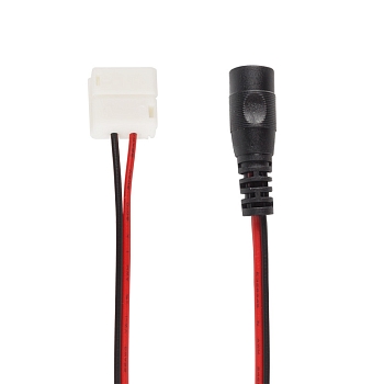 Коннектор питания с джеком для одноцветных светодиодных лент 120 диодов/метр с влагозащитой, 24В LAMPER