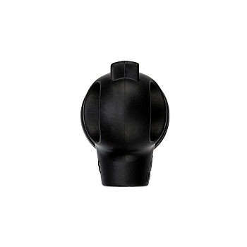 Вилка влагозащищенная угловая с кольцом, с/з, 16А, IP44 каучук, черная REXANT