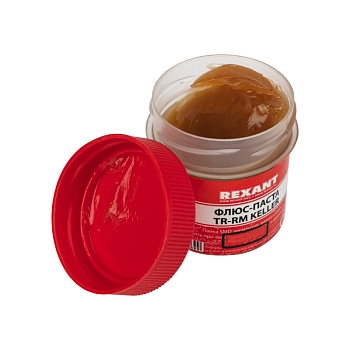 Флюс для пайки, паста TR-RM KELLER, 20мл, банка REXANT