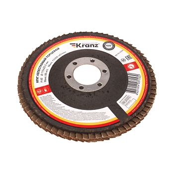 Круг лепестковый торцевой, P60, 115х22,2мм KRANZ
