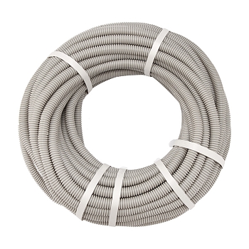 Труба гофрированная из ПВХ, с зондом, Ø25мм (бухта 10 м/уп) REXANT