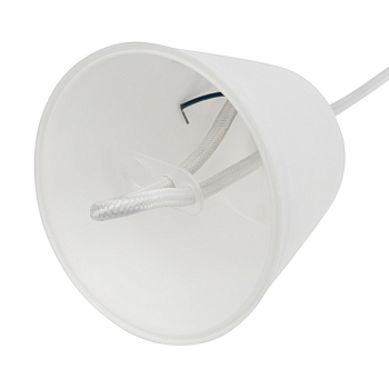 Патрон E27 силиконовый со шнуром 1м белый REXANT