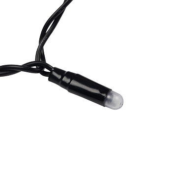 Гирлянда светодиодная Занавес 2х0,8м 160 LED ТЕПЛЫЙ БЕЛЫЙ черный ПВХ IP65 эффект мерцания 230В нужен блок 303-500 NEON-NIGHT