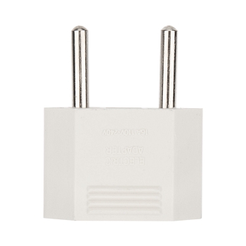 Адаптер сетевой (переходник) с Евро А/F на тонкую вилку С1 плоский «Тефаль» 6А б/з белый REXANT (блистер 1шт/уп.)