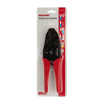 Кримпер комбинированный HT-02525 для обжима изолированных и штыревых наконечников 0,5 - 2,5мм² REXANT
