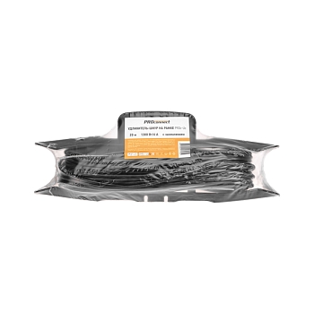 Удлинитель-шнур на рамке ПВС 3х0,75мм², 20м, с/з, 6А, 1300Вт, IP20, черный PROconnect