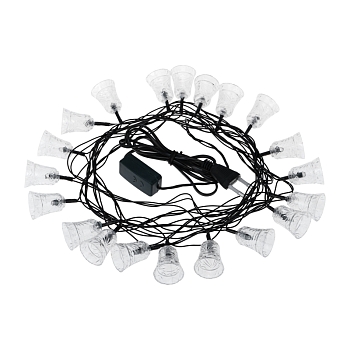 Гирлянда светодиодная Колокольчики 20 LED RGB 2,8 метра