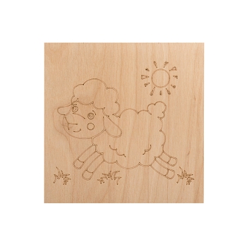 Доски для выжигания «Малыши зверята», 150х150мм, 5 шт., пакет REXANT