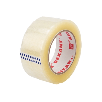 Скотч упаковочный 48мм х 50мкм, прозрачный, рулон 150м REXANT
