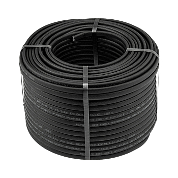 Кабель греющий (нагревательный) саморегулирующийся с УФ-защитой SRL40-2CR UV, экранированный, 40Вт/м, 1,0мм2/45м, бухта 100м REXANT