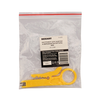 Инструмент HT-318M для заделки и обрезки витой пары, 110 типа контактов MINI REXANT