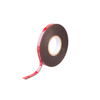 Лента клейкая двухсторонняя черная, на VHB акриловой основе, 12 мм х 5 м REXANT