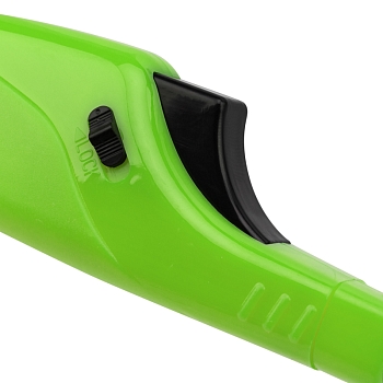 Бытовая газовая пьезозажигалка с классическим пламенем многоразовая (1 шт.) зеленая СК-306 СОКОЛ