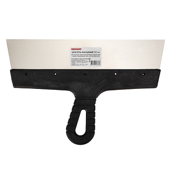 Шпатель фасадный 300 мм нержавеющая сталь, пластмассовая ручка REXANT