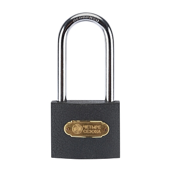 Замок навесной серия Чугун 60мм длинная дужка ЧЕТЫРЕ СЕЗОНА