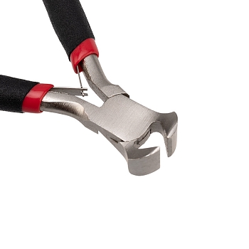 Кусачки торцевые мини 100мм никелированные, авторазжим, обливные рукоятки REXANT