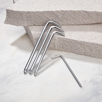 Набор ключей имбусовых Tamper-Torx KRANZ 9 шт., ТТ10-ТТ50, закаленные, удлиненные, никель