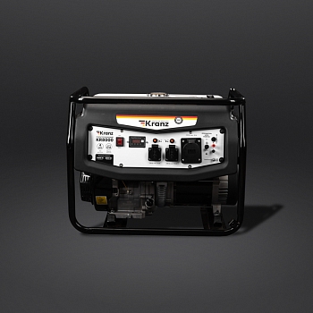 Генератор бензиновый KR8000, 8кВт, 230В, 25л, ручной старт KRANZ