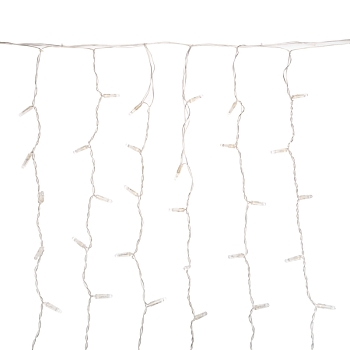 Гирлянда светодиодная Занавес 2x0,8м 160 LED СИНИЙ прозрачный ПВХ IP65 постоянное свечение 230В нужен блок 303-500-1 NEON-NIGHT