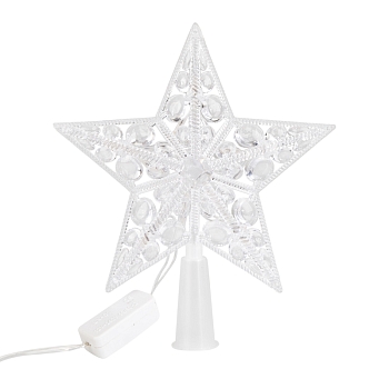 Фигура светодиодная Звезда на елку цвет: RGB, 10 LED, 17 см