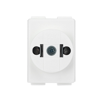 Адаптер сетевой (переходник) с Евро А/F на тонкую вилку С1 «Козья ножка» 10А б/з REXANT