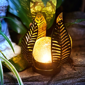 Светильник садовый Шанти, 22см, 3000К, встроенный аккумулятор, солнечная панель, коллекция Бали REXANT