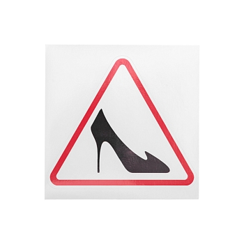 Наклейка  автомобильная "Дама за рулем" 150*150 мм REXANT