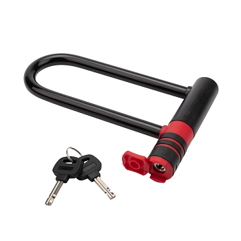 Замок-скоба U-образазный 15х21см черный ЧЕТЫРЕ СЕЗОНА