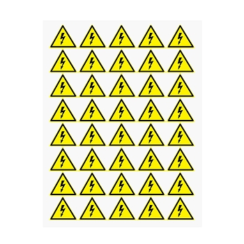 Наклейка знак электробезопасности «Опасность поражения электротоком» 50х50х50мм 50 шт. REXANT