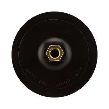 Насадка для дрели и УШМ с липучкой и адаптером, 125мм, 5мм, мягкая KRANZ