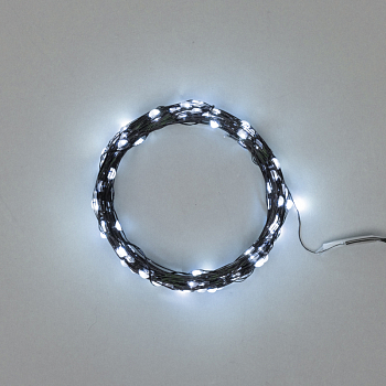 Гирлянда светодиодная Роса с контроллером 20м, 200LED, БЕЛЫЙ, IP20, 230В, зеленый провод NEON-NIGHT