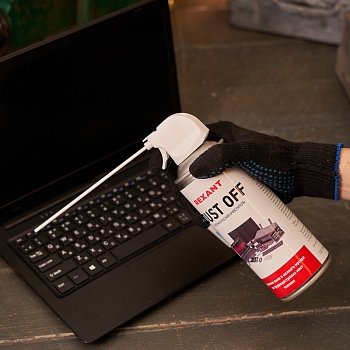 Пневматический очиститель (Сжатый воздух) DUST OFF, 520мл (400мл), аэрозоль REXANT