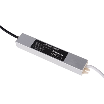Источник питания 12В, 24Вт с проводами, влагозащищенный IP67