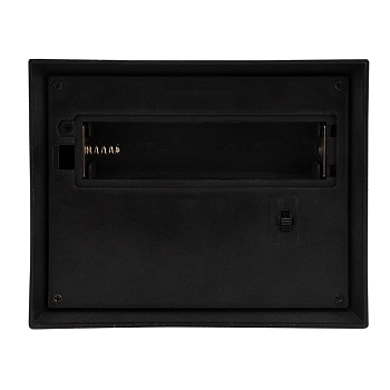 Светодиодный камин Старинные часы с эффектом живого огня 14,7x11,7x25 см, бронза, батарейки 2хС (не в комплекте) USB NEON-NIGHT