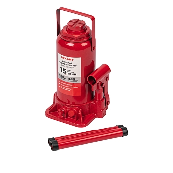 Домкрат гидравлический бутылочный 15т REXANT