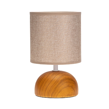 Светильник декоративный настольный Форте, основание под дерево, бежевый абажур, цоколь Е27, 60Вт REXANT