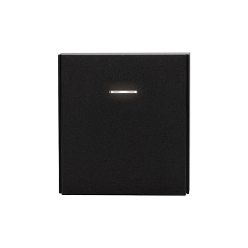 Выключатель STRONG 1 кл проходной (переключатель) с подсветкой 10А с/у антрацит KRANZ