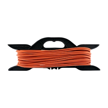 Удлинитель-шнур на рамке ПВС 2х0,75, 20м, б/з, 6А, 1300Вт, IP20, оранжевый (Сделано в России) PROconnect