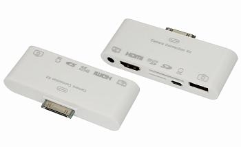AV адаптер 6 в 1 на HDMI, USB, microSD, SD, 3.5 мм, microUSB