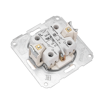 DEA Выключатель 2кл (инд) с/у 10А мех. Бел KRANZ