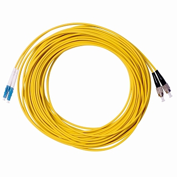 Патч-корд оптический переходной (SM), 9/125 (OS2), LC/UPC-FC/UPC, (Duplex), LSZH, 15м REXANT