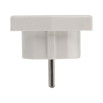 Адаптер сетевой (переходник) с универсальной на Евро вилку F/C2 «Квадрат» 10А б/з белый PROconnect (пакет БОПП 1 шт/уп.)