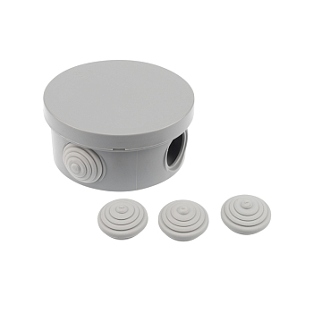 Коробка распаячная ОУ, D 85х40мм, IP54 (УПр 85/40.1.3) REXANT